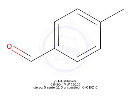Chemical structure of p-Tolualdehyde