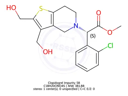 Chemical structure of Clopidogrel Impurity 58