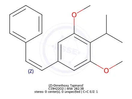 Chemical structure of (Z)-Dimethoxy Tapinarof
