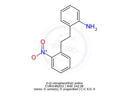 Chemical structure of 2-(2-nitrophenethyl) aniline