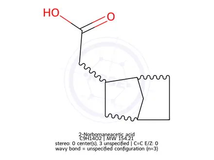 Chemical structure of 2-Norbornaneacetic acid