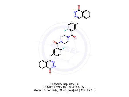 Chemical structure of Olaparib Impurity 14