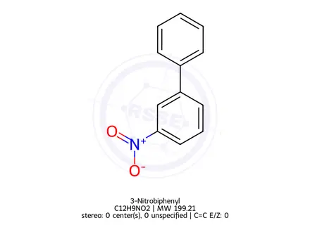 Chemical structure of 3-Nitrobiphenyl