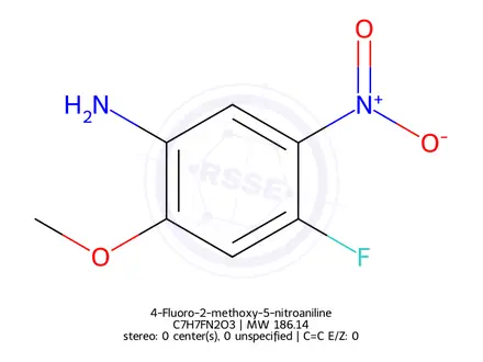 Chemical structure of 4-Fluoro-2-methoxy-5-nitroaniline
