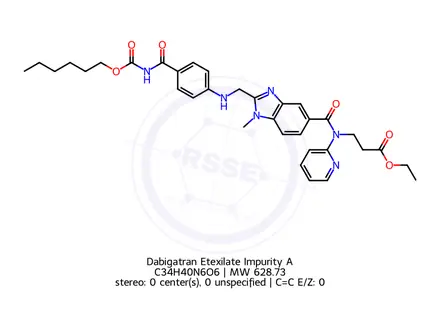 Chemical structure of Dabigatran impurity D