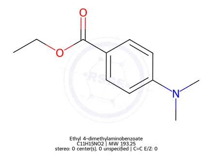 Chemical structure of Ethyl 4-dimethylaminobenzoate