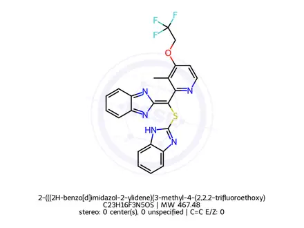 Chemical structure of lansoprazole Impurity 44