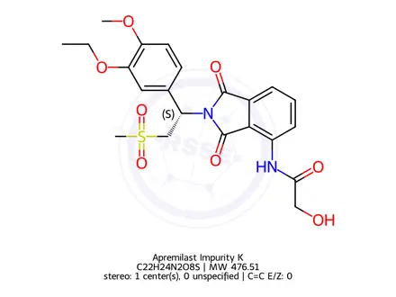 Chemical structure of Apremilast Impurity K