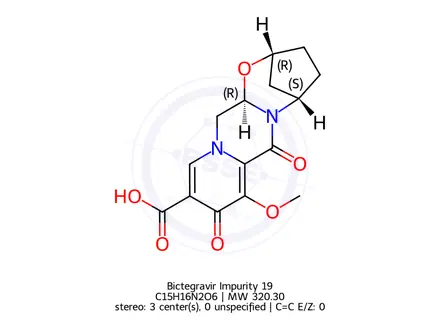 Chemical structure of Bictegravir Impurity 19