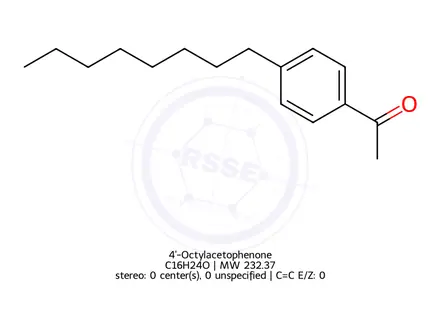 Chemical structure of 4'-Octylacetophenone