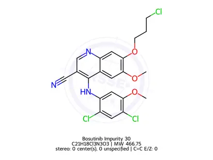Chemical structure of Bosutinib Impurity 30