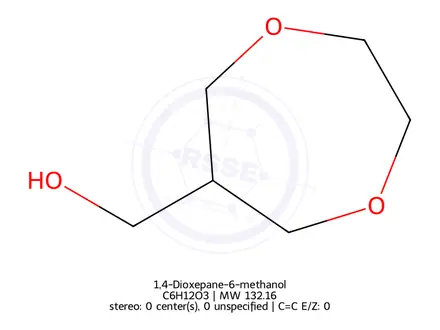 Chemical structure of 1,4-Dioxepane-6-methanol