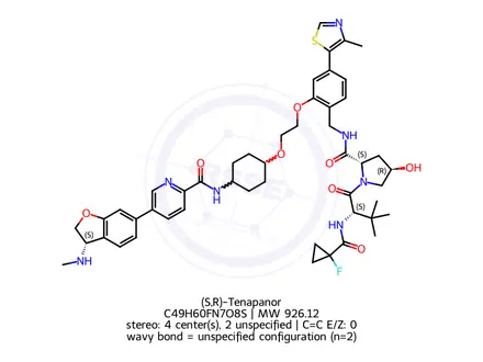 Chemical structure of (S,R)-Tenapanor