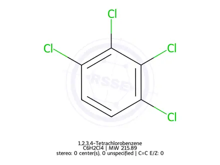 Chemical structure of 1,2,3,4-Tetrachlorobenzene