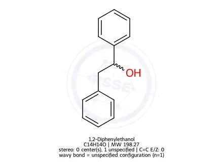 Chemical structure of 1,2-Diphenylethanol