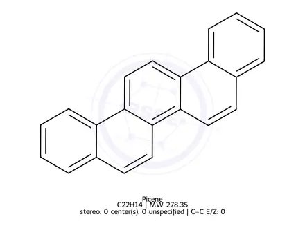 Chemical structure of Picene