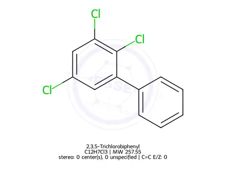 Chemical structure of 2,3,5-Trichlorobiphenyl
