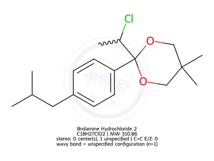 Chemical structure of Brolamine Hydrochloride 2