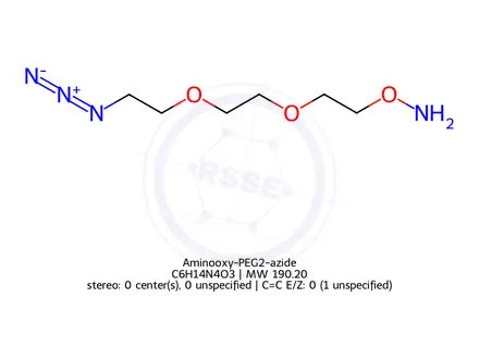 Chemical structure of Aminooxy-PEG2-azide