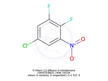 Chemical structure of 5-chloro-1,2-difluoro-3-nitrobenzene
