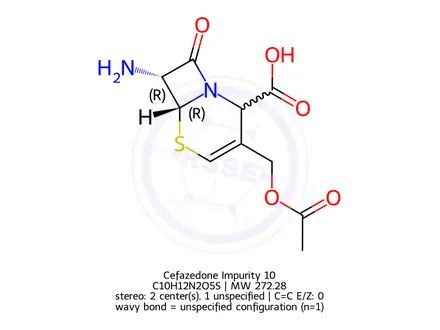 Chemical structure of Cefazolin Impurity 10