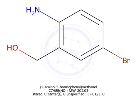 Chemical structure of (2-amino-5-bromophenyl)methanol
