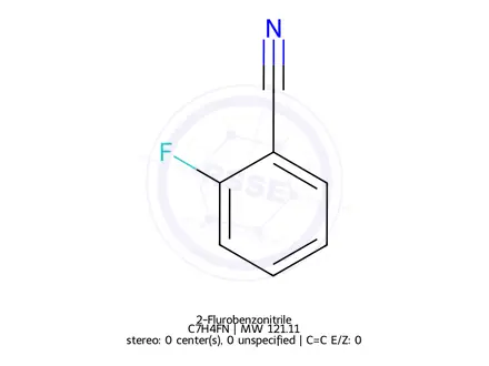 Chemical structure of 2-Fluorobenzonitrile