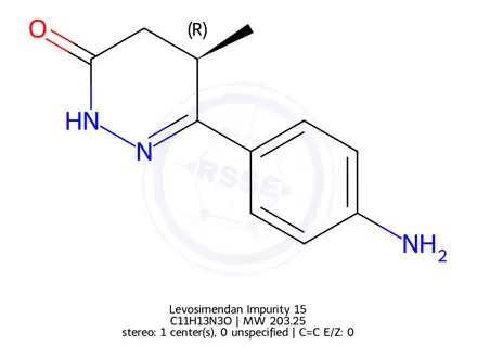 Chemical structure of Levosimendan Impurity 15