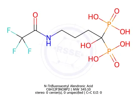 Chemical structure of N-Trifluoroacetyl Alendronic Acid
