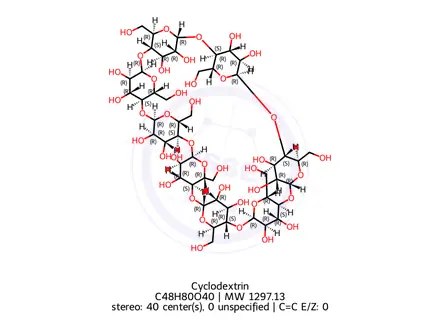 Chemical structure of Sugammadex Impurity 1 (Cyclooctapentylose)