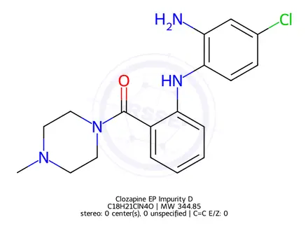 Chemical structure of Clozapine EP Impurity D