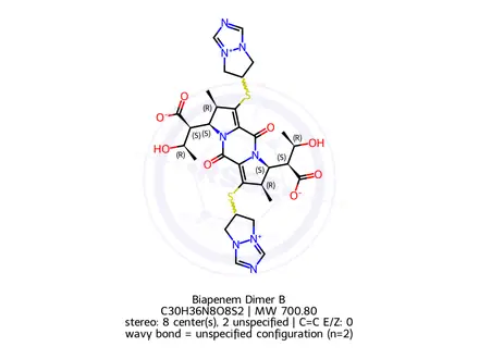 Chemical structure of Biapenem Dimer B