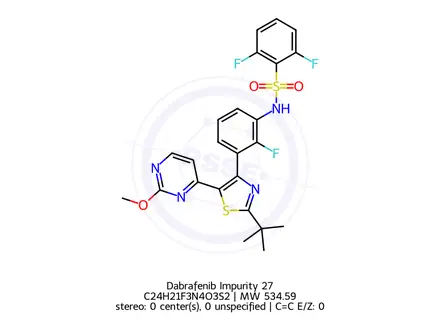 Chemical structure of Dabrafenib Impurity 27
