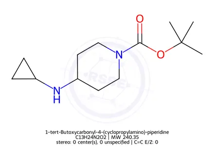 Chemical structure of 1-tert-Butoxycarbonyl-4-(cyclopropylamino)-piperidine