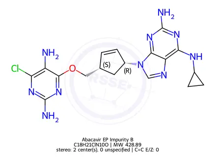 Chemical structure of Abacavir EP Impurity B