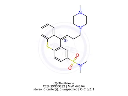 Chemical structure of (Z)-Thiothixene
