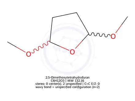 Chemical structure of 2,5-Dimethoxytetrahydrofuran