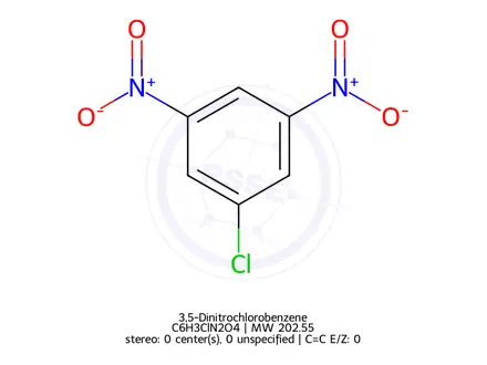 Chemical structure of 3,5-Dinitrochlorobenzene