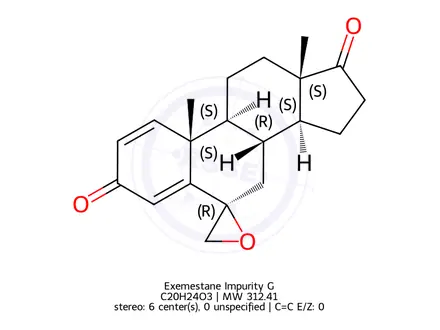Chemical structure of Exemestane Impurity G