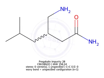 Chemical structure of Pregabalin Impurity 28