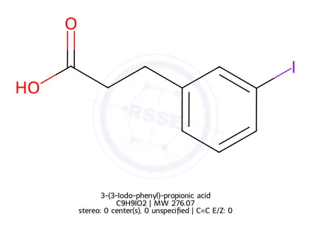 Chemical structure of 3-(3-Iodo-phenyl)-propionic acid