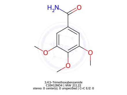 Chemical structure of 3,4,5-Trimethoxybenzamide