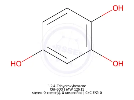 Chemical structure of 1,2,4-Benzenetriol