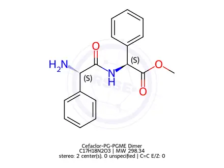 Chemical structure of Cefaclor-PG-PGME Dimer