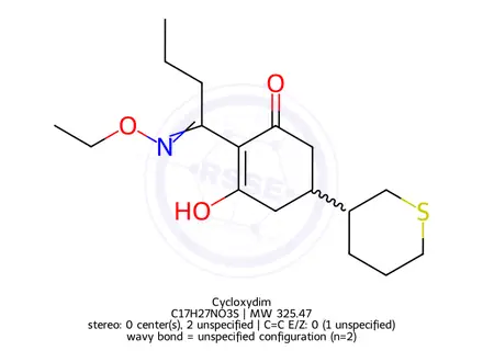 Chemical structure of Cycloxydim