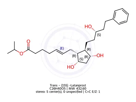 Chemical structure of Trans - (15S) -Latanprost