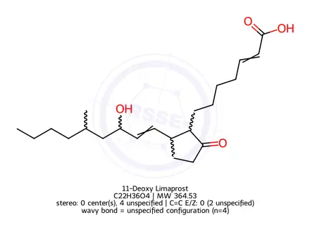 Chemical structure of 11-Deoxy Limaprost