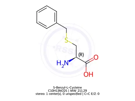 Chemical structure of S-Benzyl-L-Cysteine