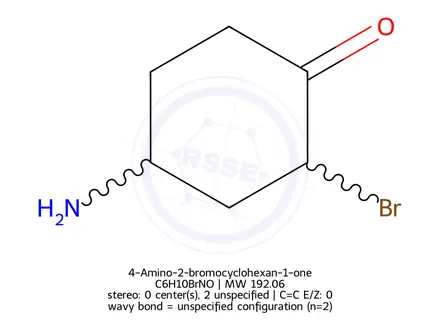 Chemical structure of 4-Amino-2-bromocyclohexan-1-one