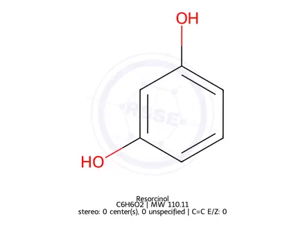 Chemical structure of Resorcinol